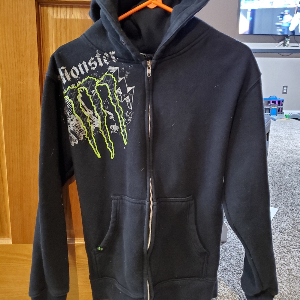 Monster zip up hoodie